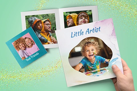 fast photo books with family and friend photos