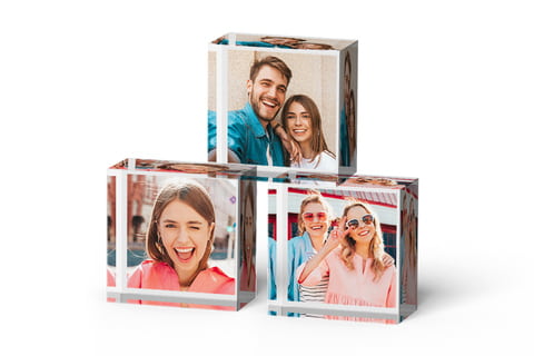 MixBlox: three acrylic photo blocks